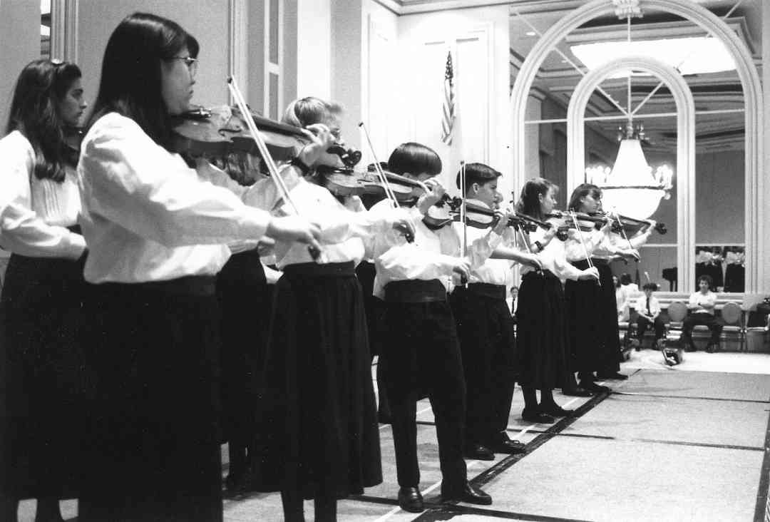 The luncheon also featured a performance by the Wheaton College Suzuki Program Viola Ensemble.