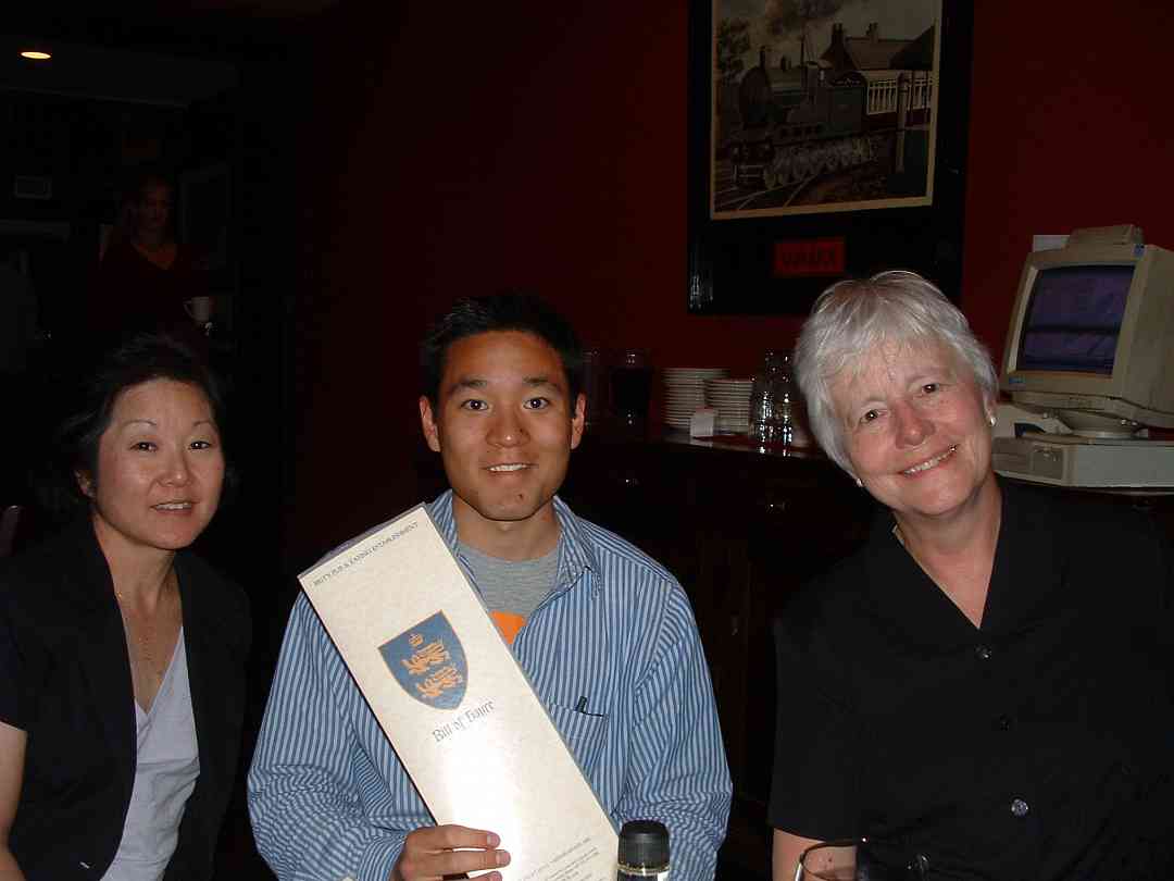SAA staff members Deb Yamashita, Brett Yamashita, and Anita Hamilton at the 2004 SAA Conference