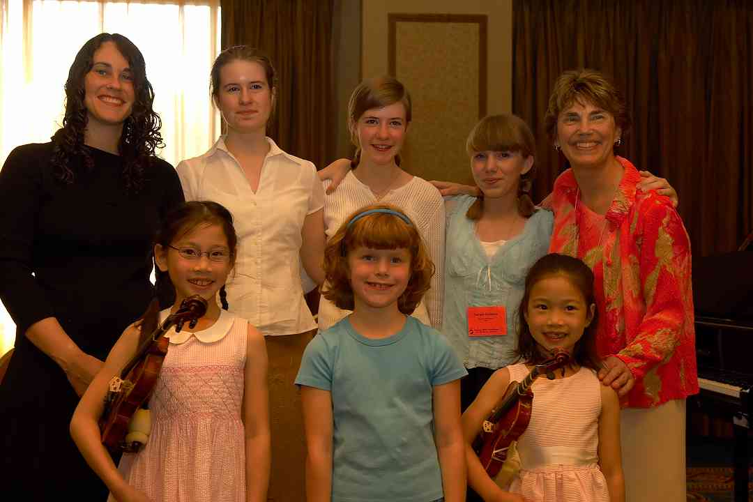 Nancy Lokken and students at the 2006 SAA Conference
