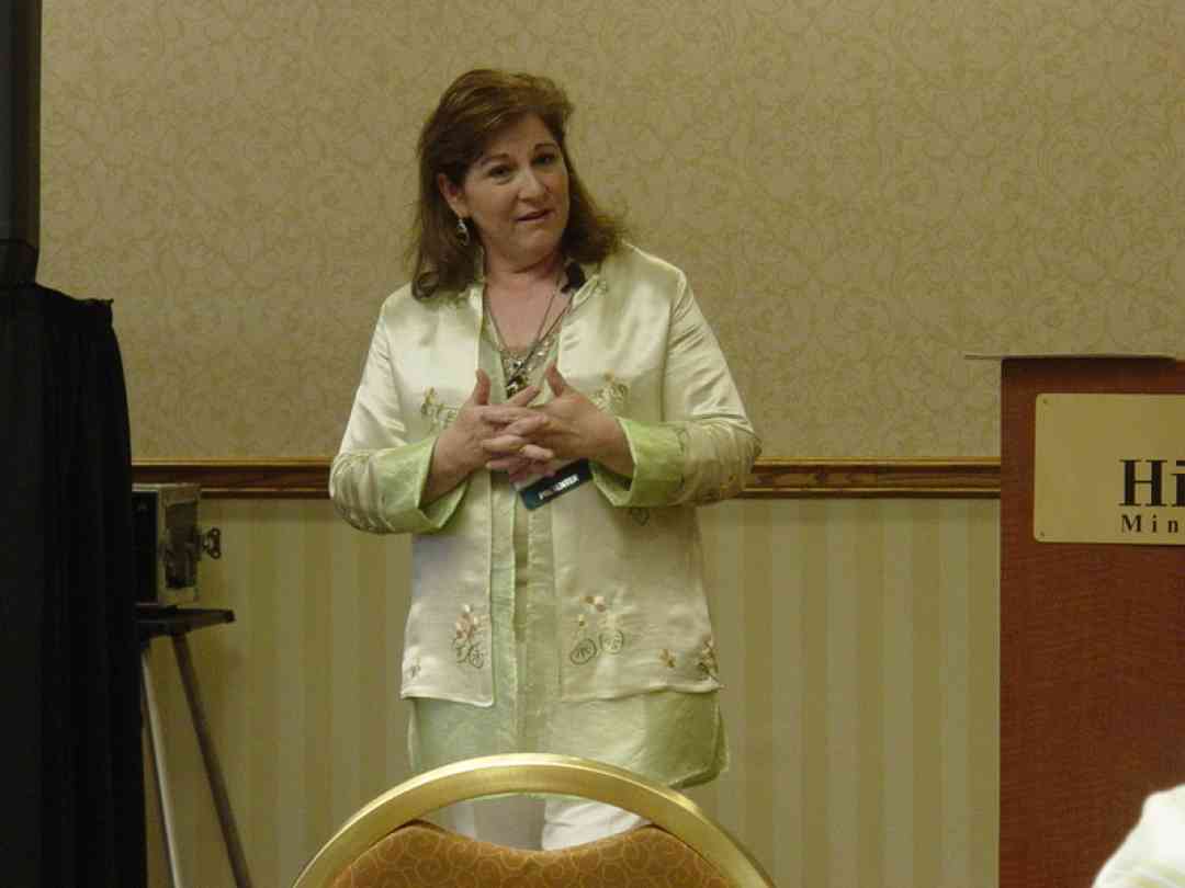 Diana Galindo speaks at the 2008 SAA Conference