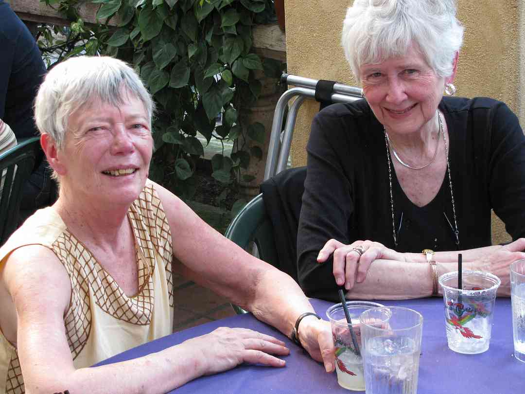 Daphne Hughes and Gail Lange at the 2011 Leadership Retreat