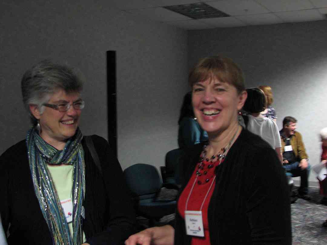 Joanne Melvin and Kathleen Spring at the 2011 Leadership Retreat