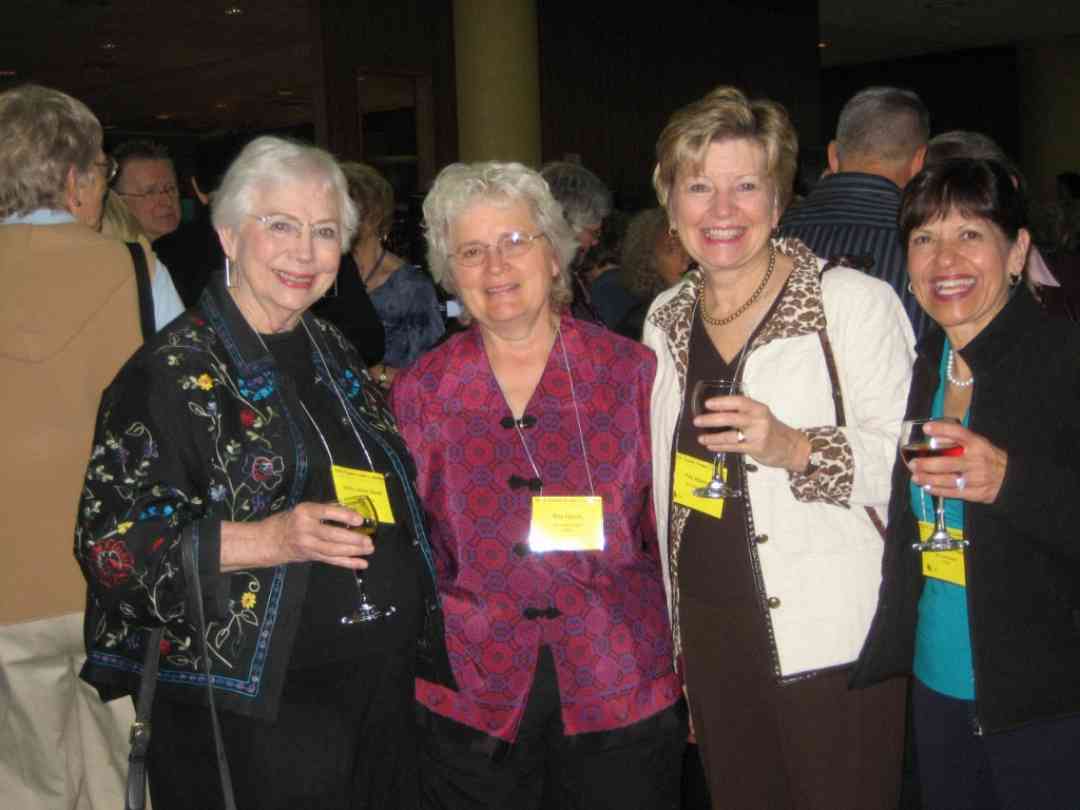 Doris Harrel, Rita Hauck, Fay Adams, and Jane Kutscher Reed
