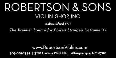 Advertisement: Robertson & Sons Violin Shop