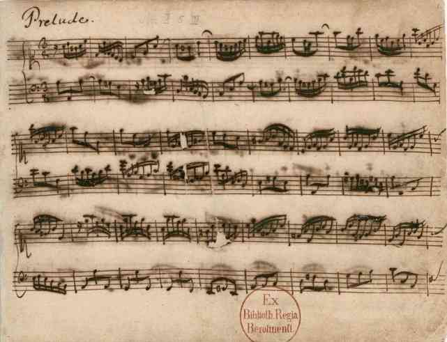 Figure 2. J. S. Bach, Partita no. 3 in A Minor (BWV 827). D-B Mus. ms. Bach P 225 [p. 1].