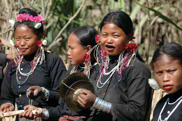Eng women, Festival of the Hunt, Calling Spirits, Keng Tung, Myanmar/Burma, 2005