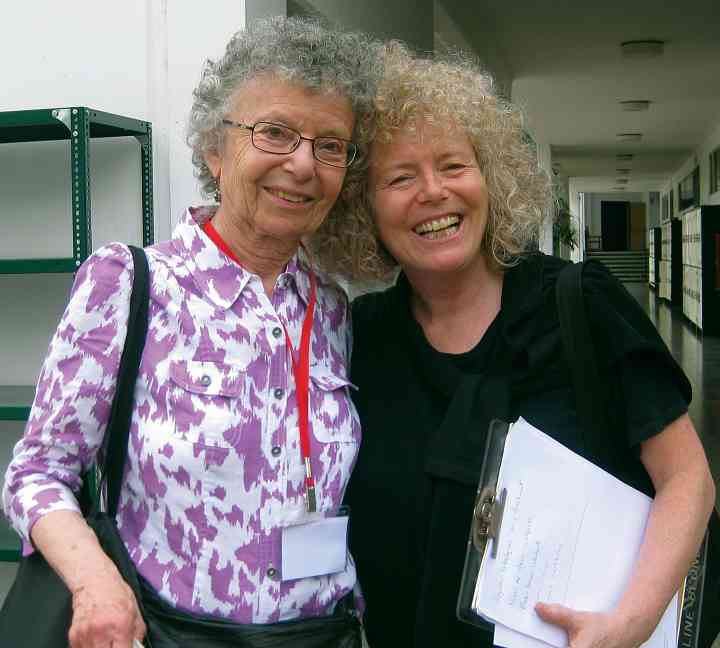 Doris Koppelman and Caroline Fraser in 2011
