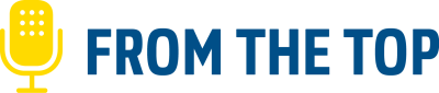 From the Top Logo Side Bluetext