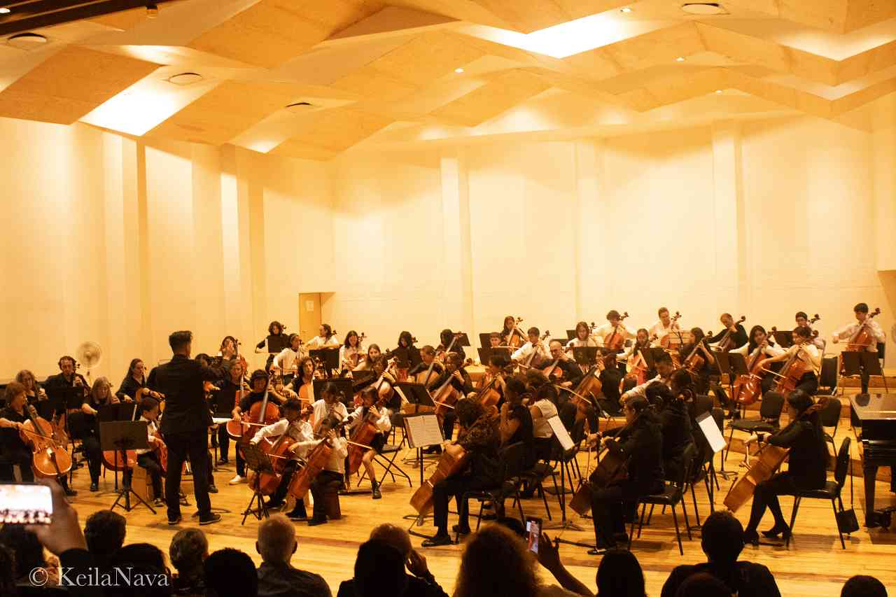 La orquesta de cellos en el Festival Internacional de Cellos 2023.